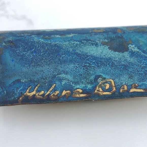 Artisan Hand Made Copper and Brass Necklace - Picture 9 of 13